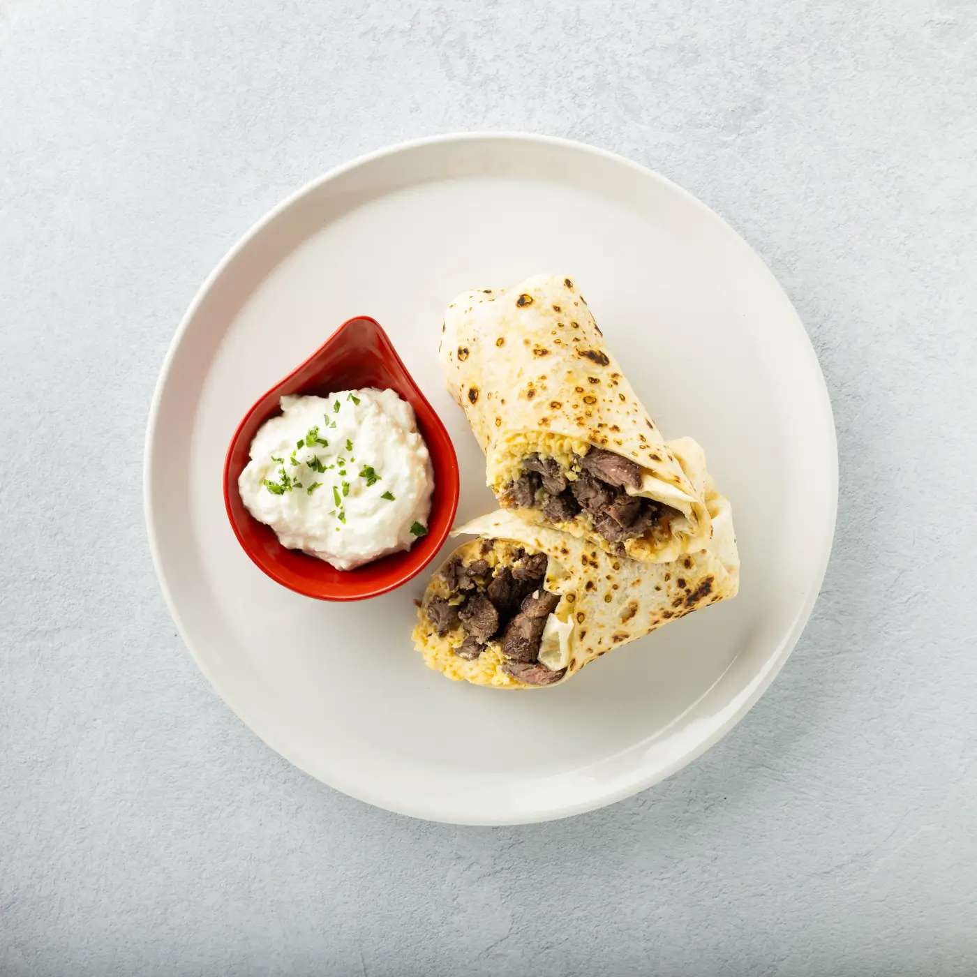 Tortilja sa steakom i jajima